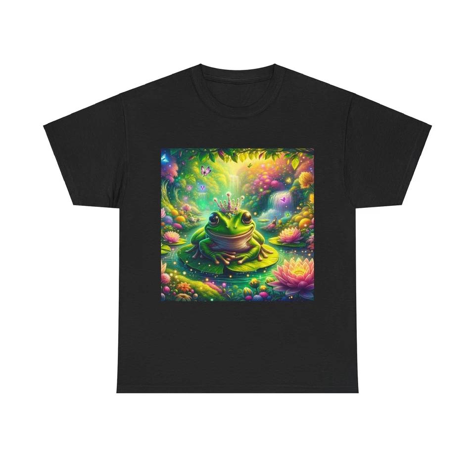 Unisex Adult T Shirt Mystical Frog Enchanted Garden Artwork S
