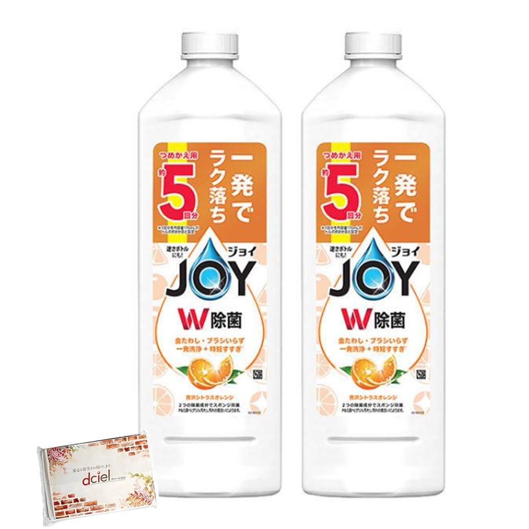

of Joy Disinfecting Joy Compact Dishwashing Detergent Luxury Citrus Orange Refill Large Capacity 5 Times 670m Dciel Pocket Tissue Included [Set 2]