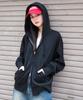WEGO Unisex Compact Fit Double Zip Zip Autumn Long Size Black Hoodie, Sweatshirt, Hoodie, Outerwear, Clothes, Sleeve, Gift, Men's, M,