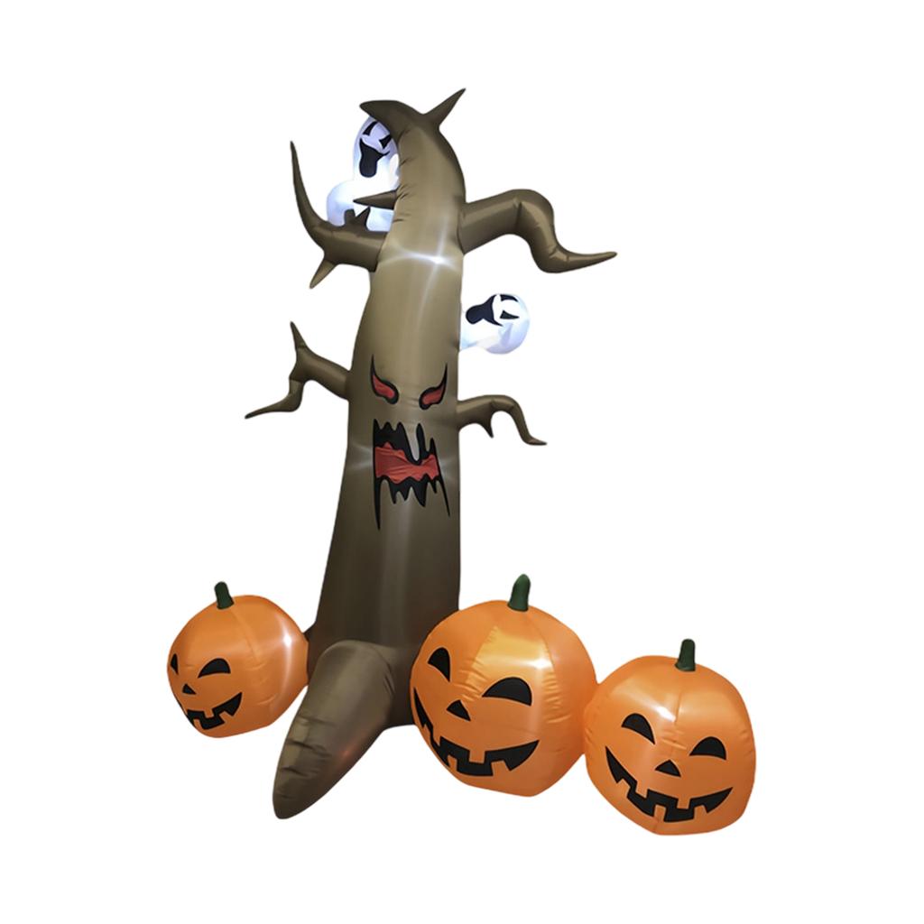 8FT Halloween Inflatable Pumpkin Tree Luminous Inflatable Outdoor Festival Party Garden Decorations