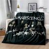 EvaneScence Band Retro Printed Fashion Warm Blanket Flannel Blanket Bed Linings Home Travel Birthday Gift