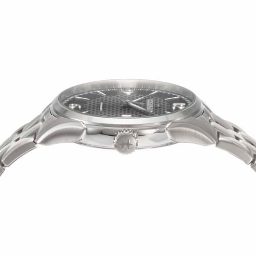 Hamilton Jazzmaster Automatic Chronograph Watch, 42mm, Swiss Brand, Men's, Brown, Black Dial, Stainless Steel, Sapphire Crystal, Automatic Movement, H