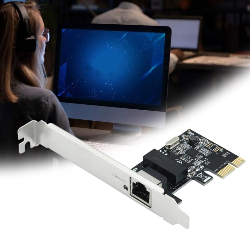 RTL8111E RJ45 PCIE Gigabit Ethernet LAN Networking Card 10/100/1000Mbps Adapter Ethernet Networking Adapter for Desktop