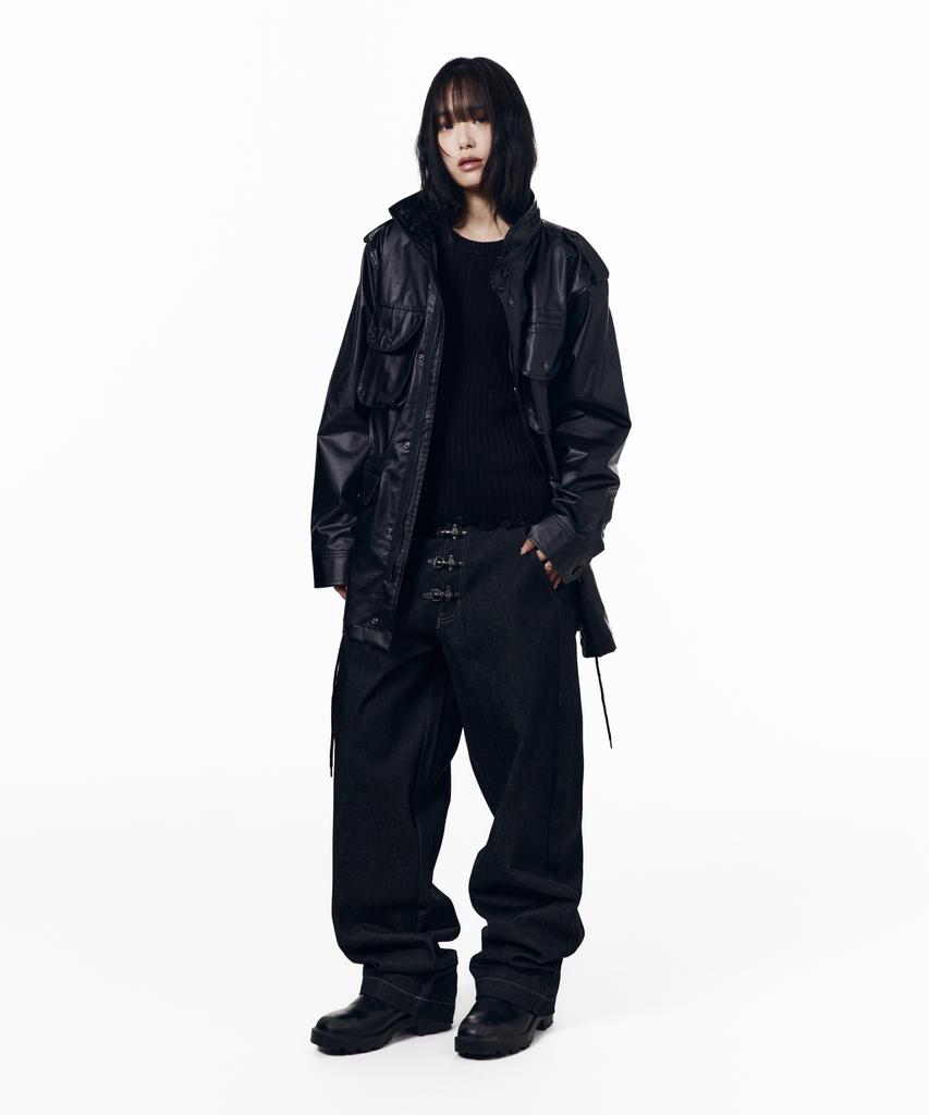 AAKAM Coated Field Jacket (Black)
