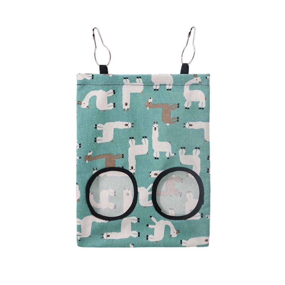 Large Capacity Hanging Hay Feeder Hook-Secured Small Pet Feeding Bag Rabbit Hay Bag  Pet Supply