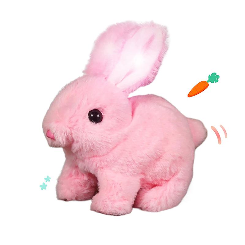 

Имитация Электрический Кролик Домашний Плюшевая игрушка Однотонный Плюшевый Электрический Кролик Может Ходить и Кивать Кукла Животное Игрушка Модель на батарейках