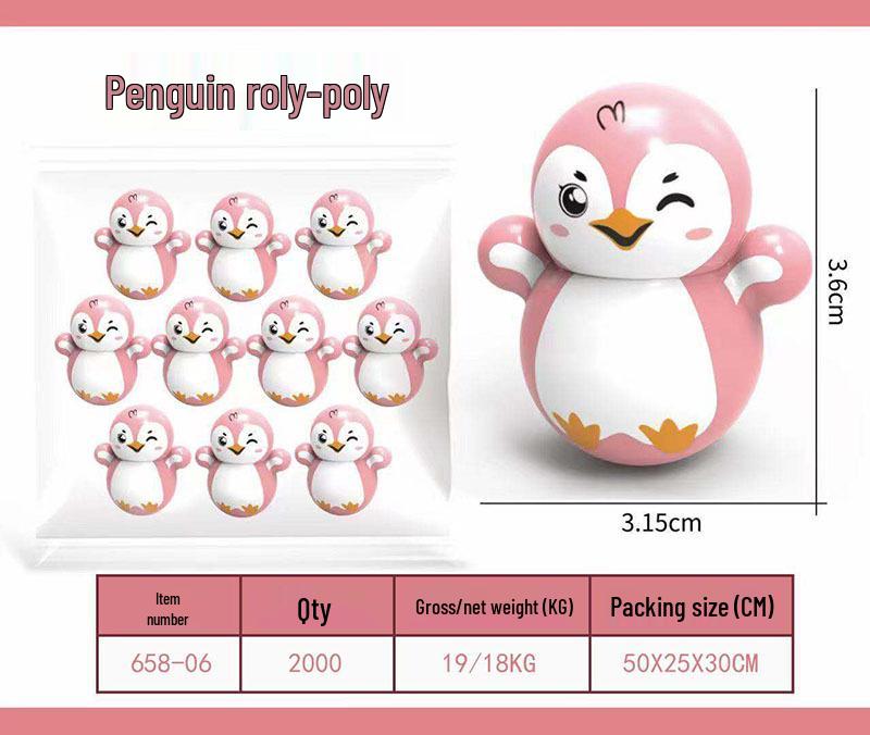 TikTok Stil Mini Stehaufmännchen Astronaut Tiger Blau Desktop Ornament Spielzeug Blind Box