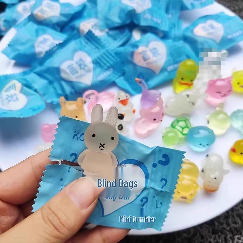 Glowing 3D Cartoon Animal Blind Bag Toy Figurine - Children's Summer Gift