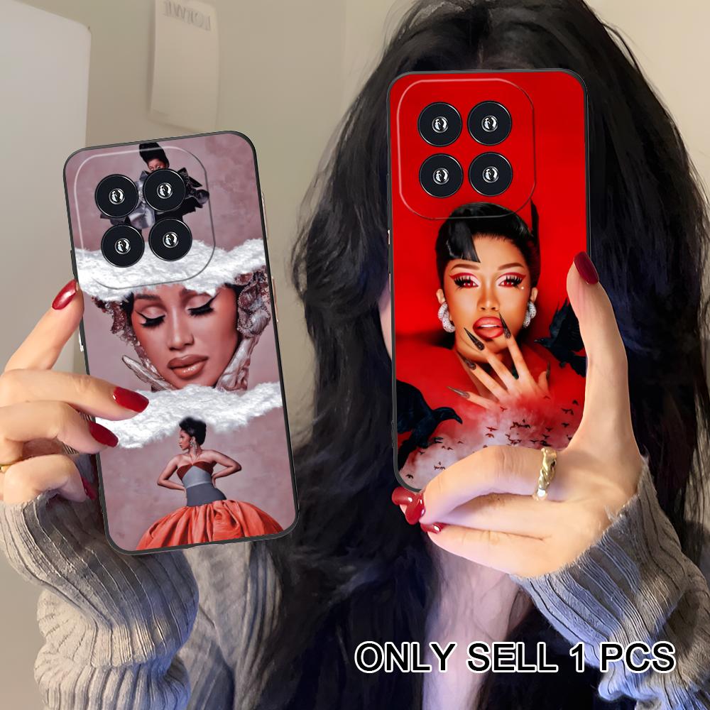 Cardi B Matte TPU Mobile Phone Case for Xiaomi 15 14 13 12 Mi 11 T Ultra Lite Pro S X 5G Colorful Printing Cover