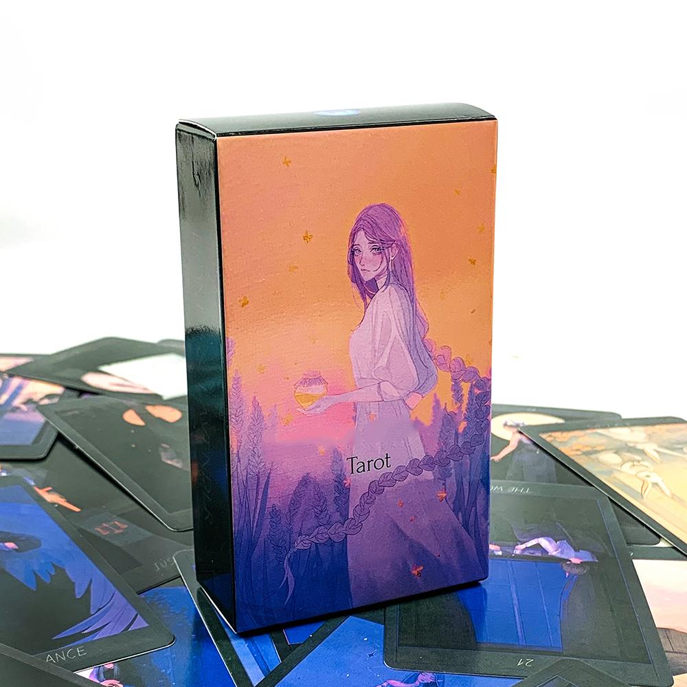 Neues Tarot-Deck 78 Exquisite Tarotkarten Mystische Kunstwerke, Langlebig & Tragbar, Perfekt Für Spirituelle Führung & Sammler