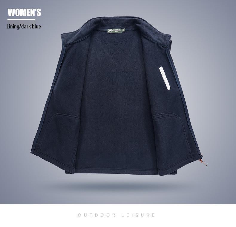 2025 Windproof Fleece Vest - Velvet-Lined, Thick, Warm, Stand-Up Collar, Sleeveless for Autumn & Winter
