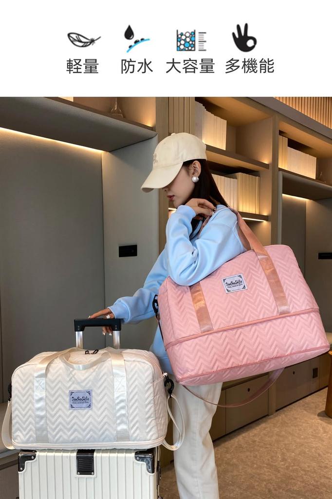 Boston Bag for Large Gym School Sports Travel 2 Nights 3 Travel Travel Duffel Suitcase Attached Duffel Travel Compression Storage Bag Included Women,