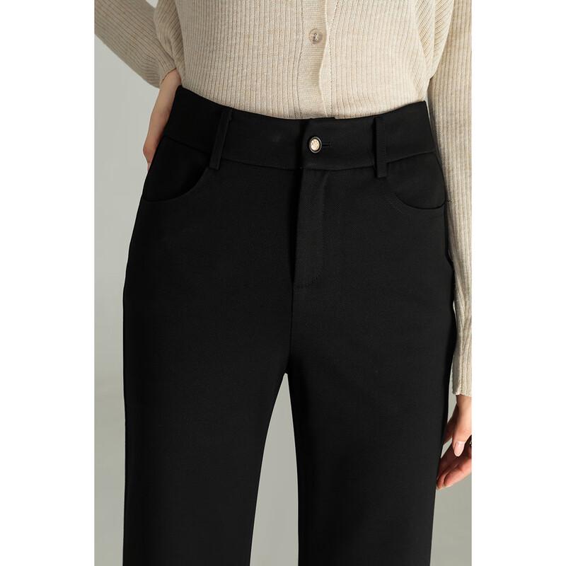 Msuya Women's High-Waist Knit Micro Flare Pants