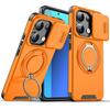 Shockproof Magnetic Case for Xiaomi 14T Pro 5G Redmi Note 13 Pro Plus Poco X6 Pro M6 Slide Camera Lens Metal Ring Stand Cover
