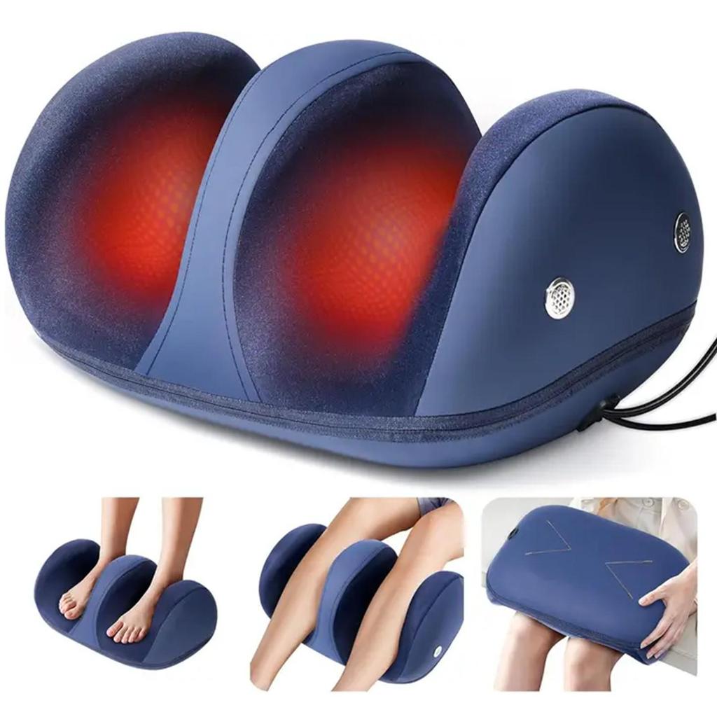 Masajeador de pantorrillas cruzado, máquina automática de spa para pies con amasado, para piernas bonitas y alivio muscular