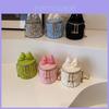Adorable Cute Bowknot Girls Bucket Bag Stylish Spring Summer Shoulder Crossbody Bag