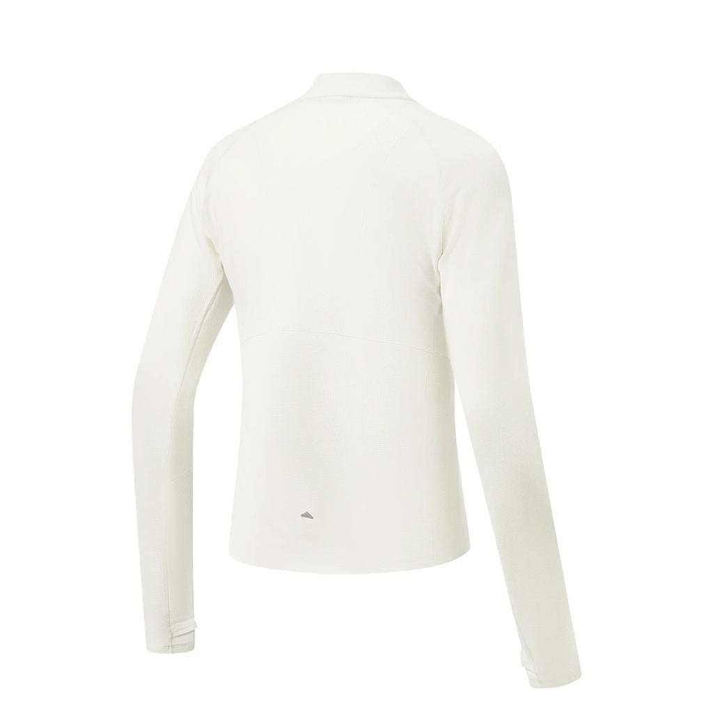 Li-Ning Running Series Solid Color Stand Collar Versatile Soft Simple Long Sleeve T-Shirt Women tops ATLW018-2