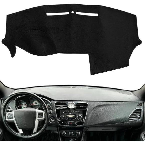 Dash Cover Mat  Fit For Chrysler 300 300C 2005-2010, Dashboard Cover Pad Carpet Protector (Black) F49