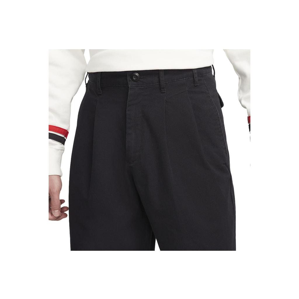 Nike Solid Color Logo Print Mid-Waist Straight Shorts Men Bottoms Black DX0644-010