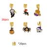 6/10/26/46pcs Headwear Party Mixed Hair Rings Set Hair Braiding Halloween Braid Hair Clips  Men