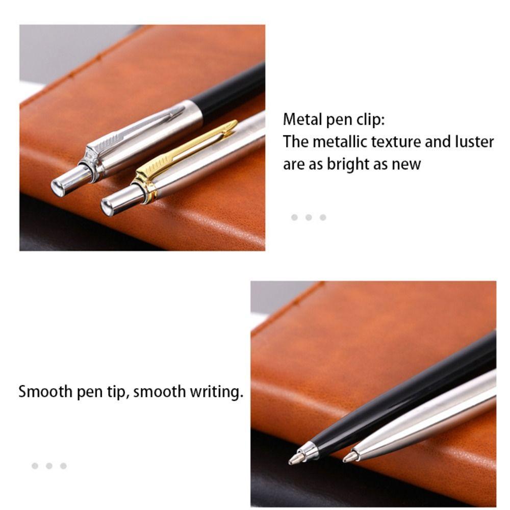 Press Tyle Ballpoint Pen Metal Gel Pen High Quality Neutral Pen  School Office Supplies