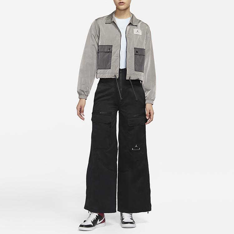 Jordan SS22 23 Engineered High-Waisted Multi-Pocket Casual Pants Women Pants Black DM5298-010