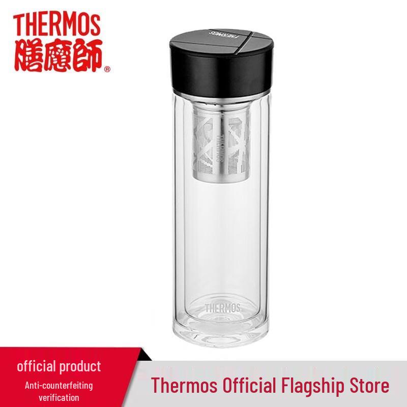 THERMOS Double-Layer Heat-Resistant Glass Cup