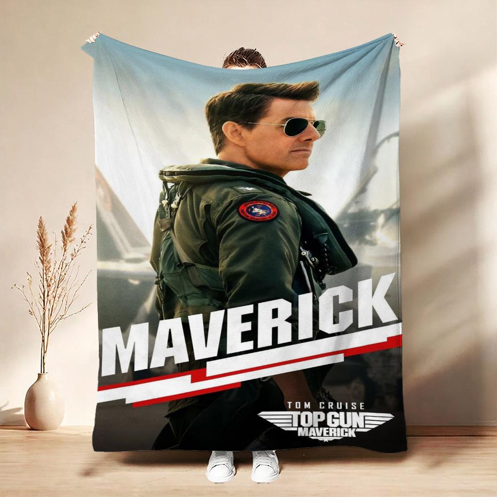 Top Gun Maverick Movie Theme Printed Flannel Blanket Ultra Soft Throw Blanket For Bedroom Bed Sofa Party Decor Birthday Gift