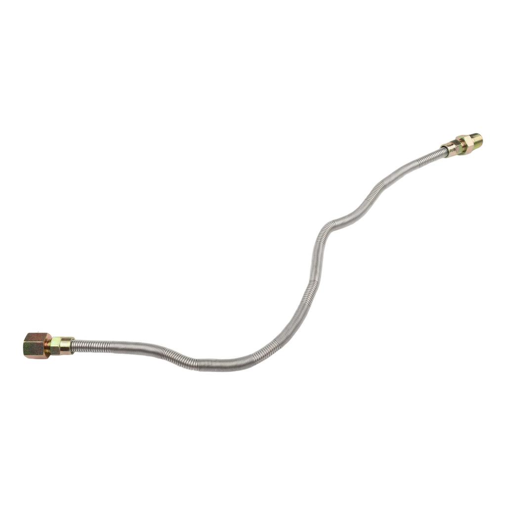 Sleek Silver Finish 24 Inch Stainless Steel Hose for Easy Installation