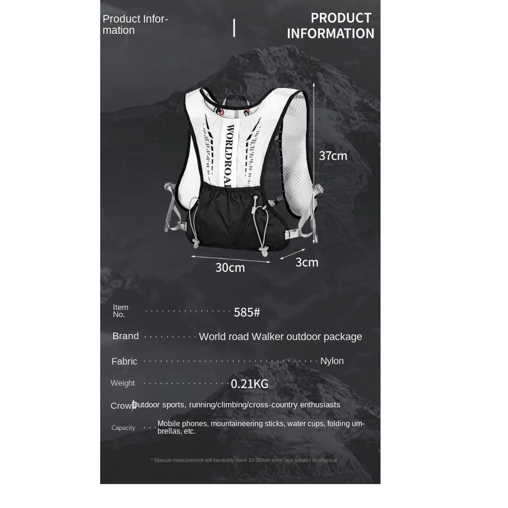 High-Performance Unisex Hydration Backpack Vest Lightweight for Outdoor Marathon Cycling Hiking Trail Running