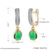 New Korean Trendy Drop-shaped Imitation Green Drop Earrings for Women