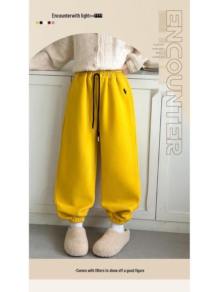 Mädchen Winterhosen mit Fleecefutter 2025: Dicke, gemütliche Freizeit-Sweathose