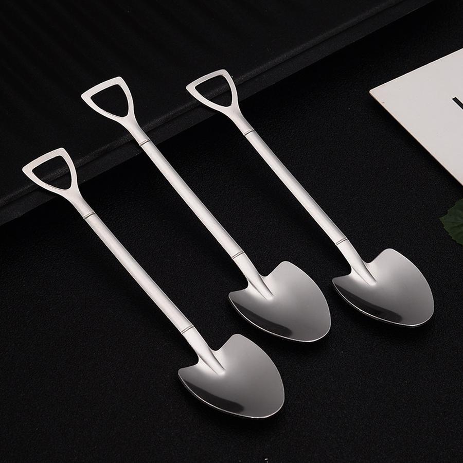 4 pcs Stainless Steel Watermelon Spoon Ladle Scoop Spoon for Home Creative Dessert Eating Watermelon Special Spoon Cute Ladle Soup Spoon