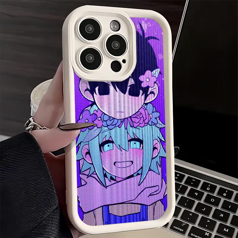 Phone Case for iPhone 17 Air 16E 15 16 Pro Max O-Omori Cartoon Game Cover 14 Plus 13 12 Mini Soft Shell Silicone Fundas