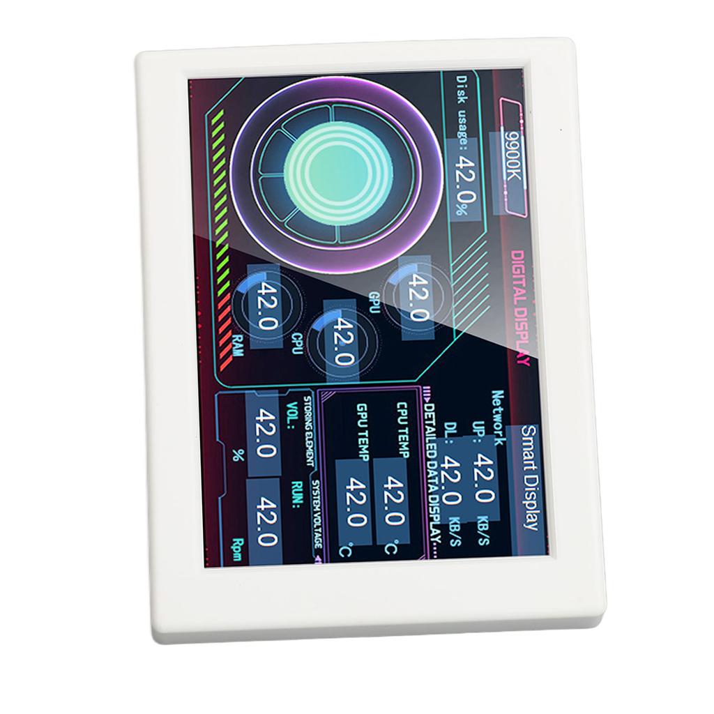 3,5-calowy wyświetlacz IPS USB PC temperatury obracany o 360 stopni monitor danych CPU komputera AIDA64