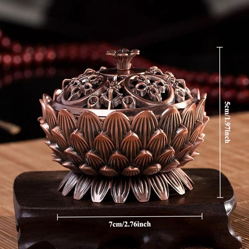 

1Pc, Classical Copper Alloy Incense Stick Holder Towel Incense Censer Simple Aromatherapy Incense Burner (Without Incense)