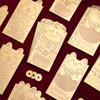 18Pcs Chinese Red Envelopes Lucky Cat Hot Stamping Thickened Lucky Money Gift