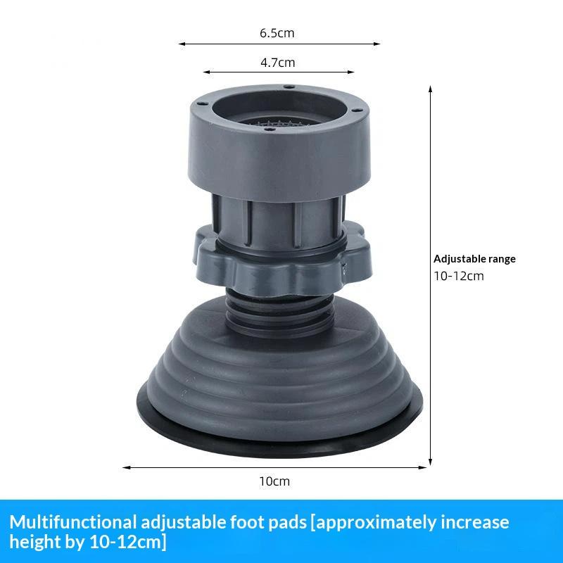 Washing Machine Support Feet 4Pcs Adjustable Shock Absorption Non Slip Base for Rental Apartment Washer Stabilizer