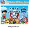 PAW Patrol Birth Date Decor Celebration Supplies Birth Date Celebration Disposable Tableware Collection Paper Board Napkin Balloon Infant Shower Decor