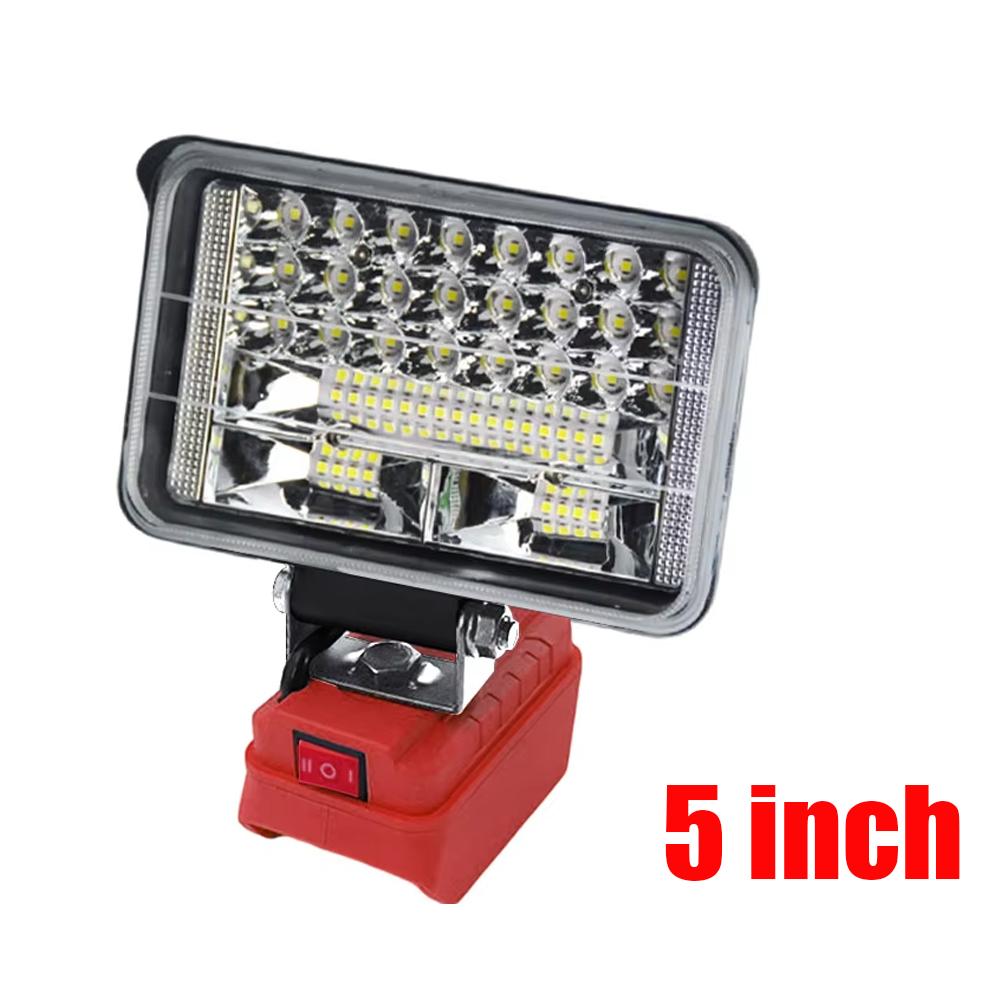 Led Light For Milwaukee 18V Li-ion Battery LED Work Light 1/1/8 inch Tool Light Portable Emergency Flood Lamp Camping lamp