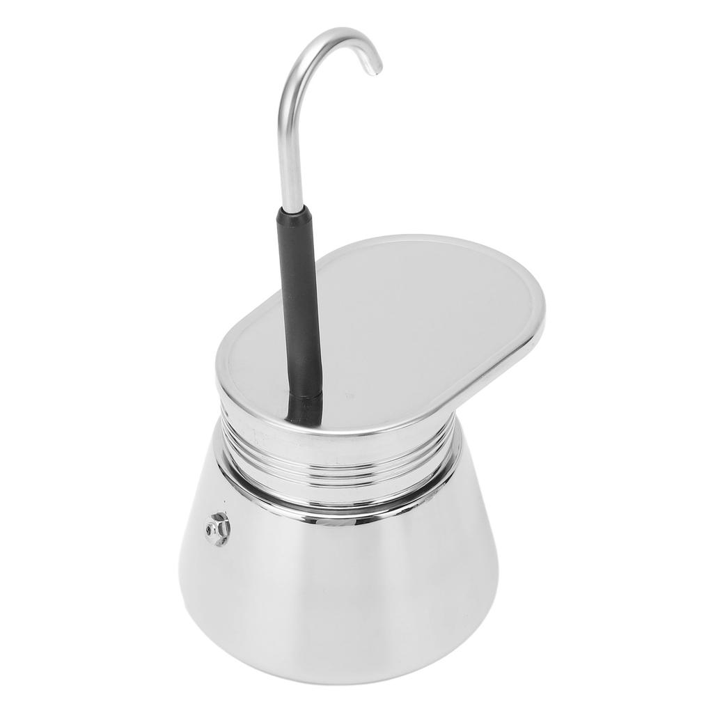 Single Spout Mocha Pot Stainless Steel Hand Pour Latte Classic Coffee Pot for Home Office