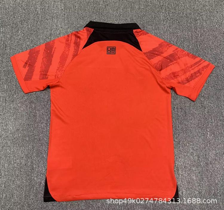 2022 Team South Korea Team Jersey Training Jersey Pre-game Warm-up No. 7 Sun Xingmin Football Jersey Playing Summer Football Jersey