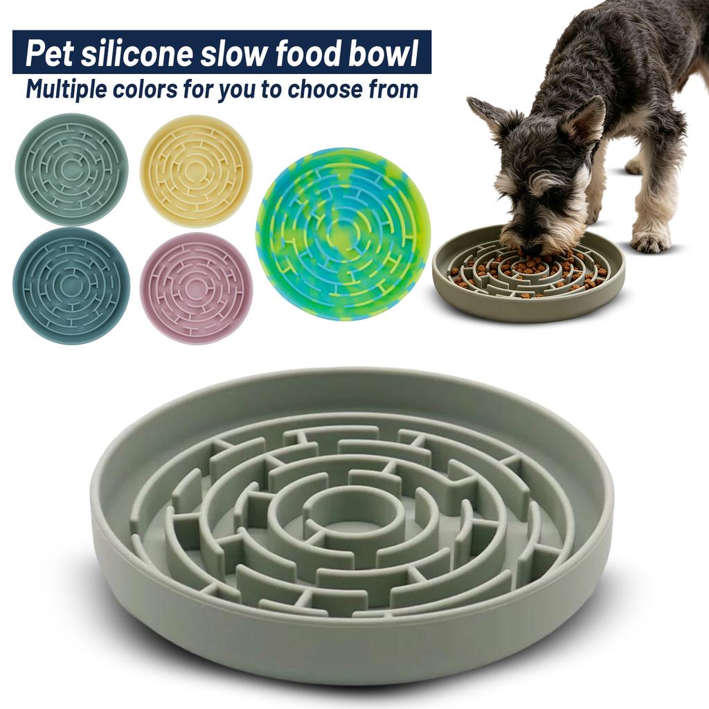 Popular Silicone Bowl For Dogs, Licking Plate, Pet Licking Mat, Silicone Suction Cup, Slow-licking Mat, -choking Slow-feeding Bowl.