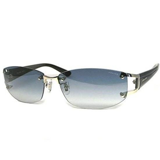 Domestic Genuine Product Police Sunglasses Men SPLC60J 579L 59 Case UV Cut Rimless Two-point Japan Model 2021 Oval Titanium Combination Frame Shiny