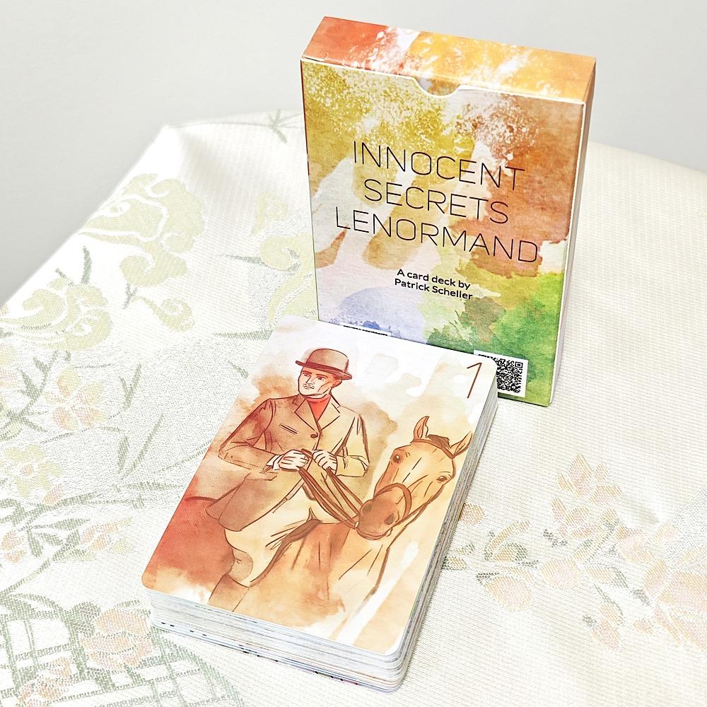 Innocent Secrets Lenormand 9*6cm 36 Pcs Cards Soft and Gentle Coloring Created with Delicate and Flowing Nature of Watercolors