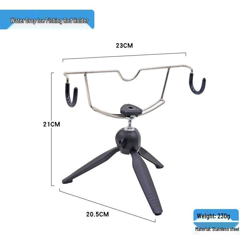 Multi-Functional Fishing Rod Holder for Ice, Boat, and Raft Fishing