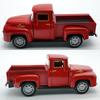 1:43 Classic Pickups Truck Simulation Car Model Alloy Pull Back Diecast Vehicle For Boys Children Christmas Decoration Toy