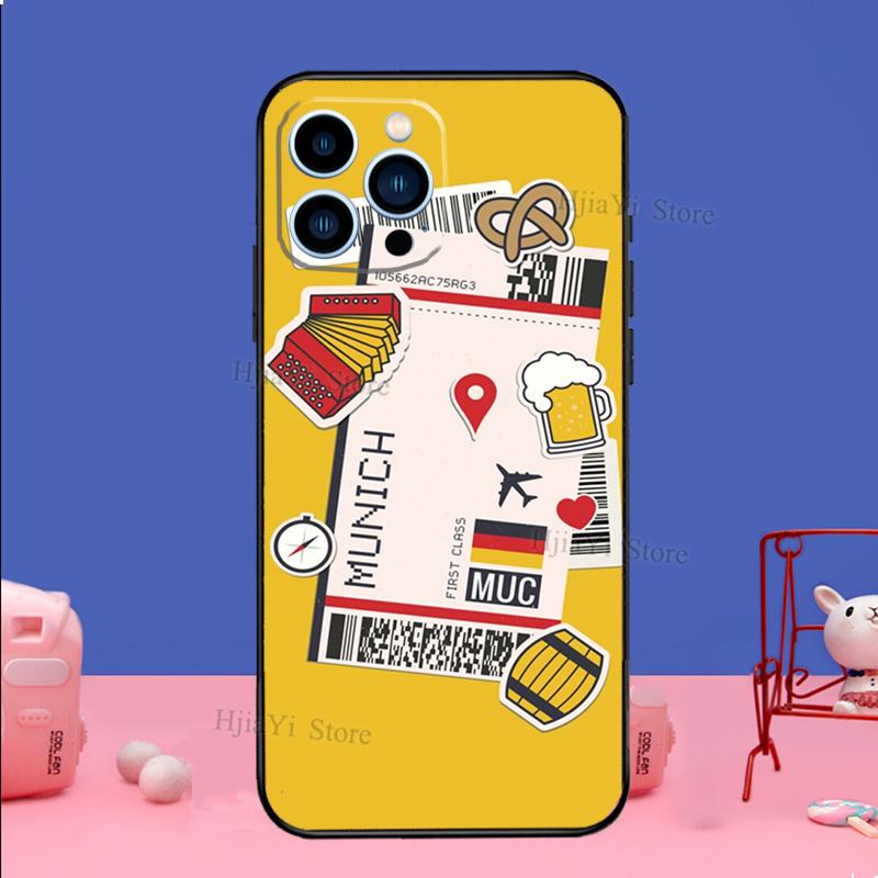 BOARDING PASS New York TOKYO Traveltickets Phone Case For iPhone 11 12 13 Pro Max Mini XS XR 7 8 Plus SE2 Funda Coque Capa Cover