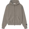 Fear of God Essentials Classic Fleece Zip-Up Hoodie Homestead Heather Men Tops Tan 192SP254783F
