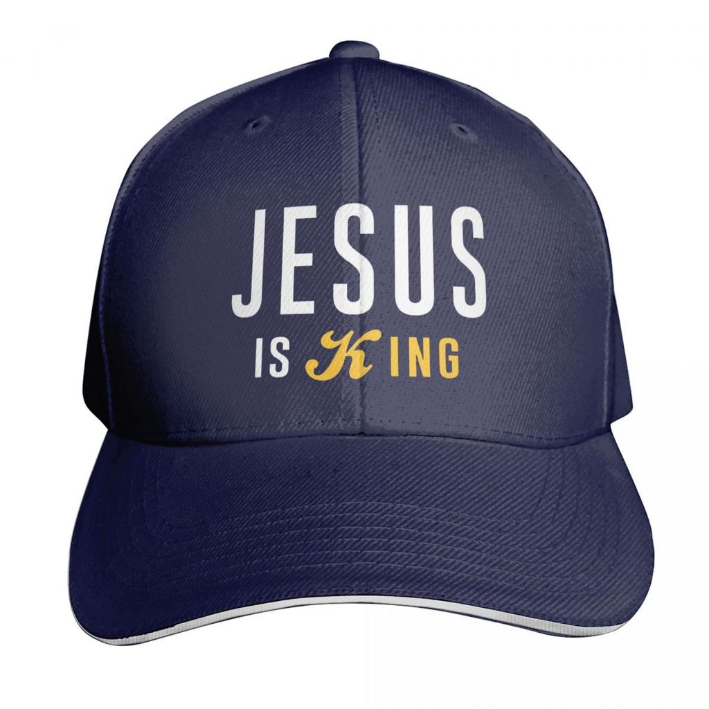 Jesus Is My King Christian Faith Catholic Cap Fashion Casual Baseball Caps Adjustable Hat Hip Hop Summer Unisex Baseball Hats